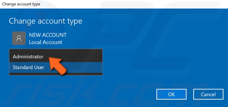 create new account step 7