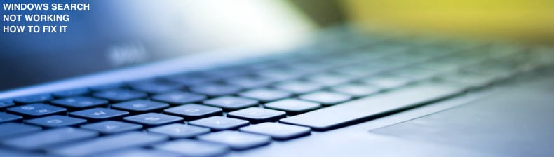 how to fix windows search not working