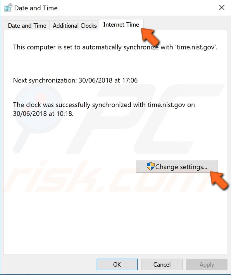 check time and date settings step 3