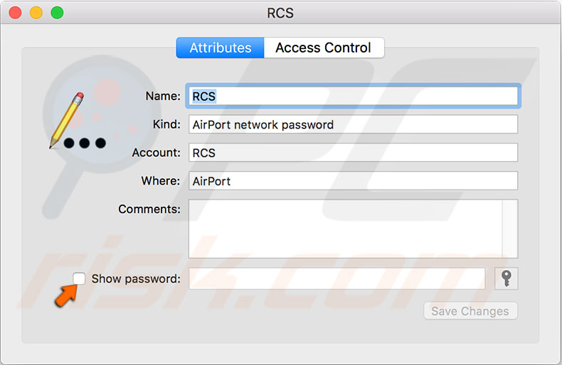 show-password-keychain
