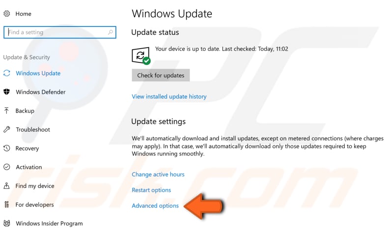 configure windows updates step 6