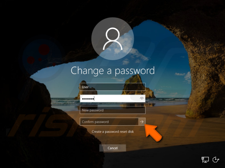 remove password using ctrl alt delete secure screen step 2