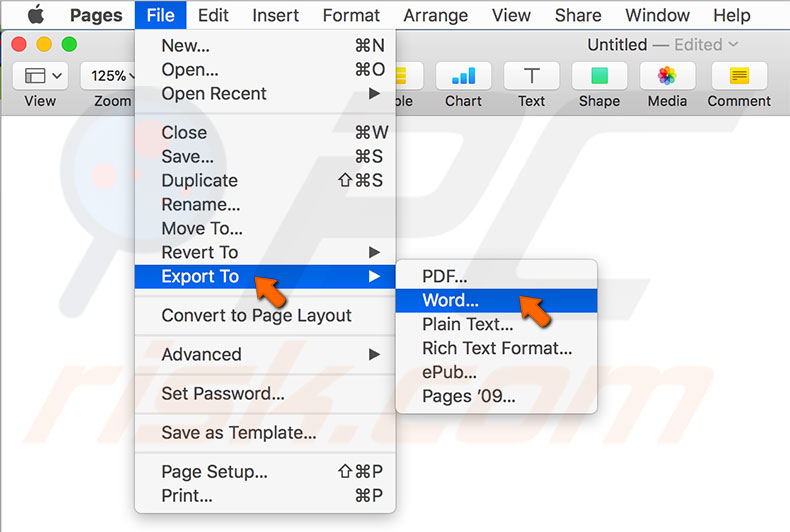 how to export a pages document to word how to export a pages document to word