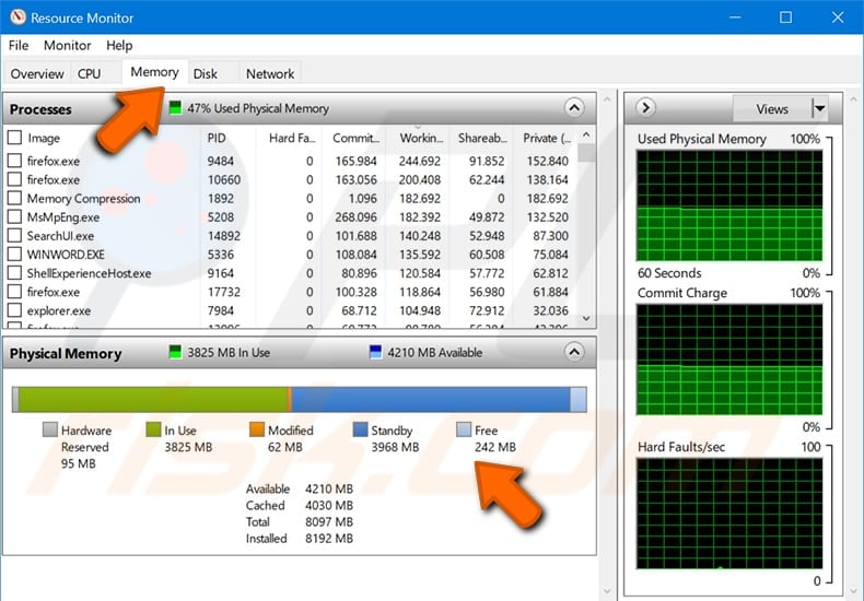 resource Monitor Overview step 2