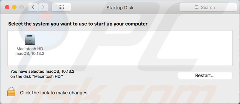 select-startup-disk
