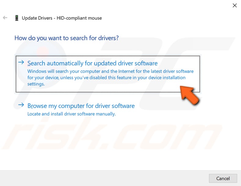 update your mouse driver step 4