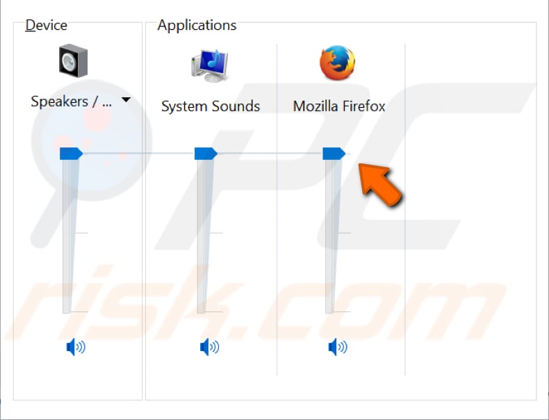 check volume settings step 2