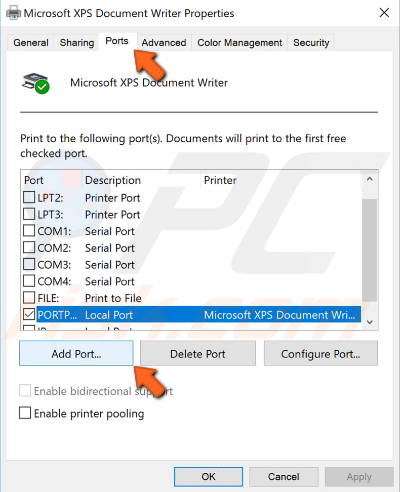 add second printer step 2