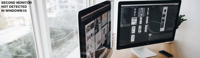 unable to extend display to second monitor windows 10