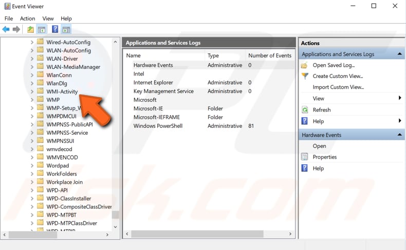 locate the process that is causing the problem step 3