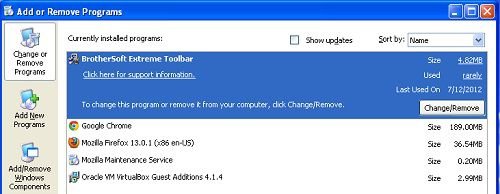 brothersoft toolbar uninstall