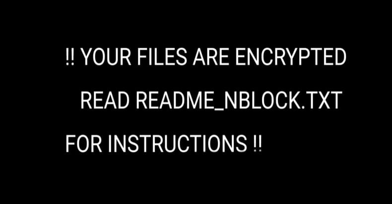 Example ransomware desktop wallpaper takeover