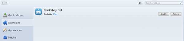 dealcabby adware mozilla firefox