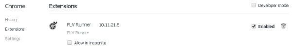 flv runner toolbar google chrome