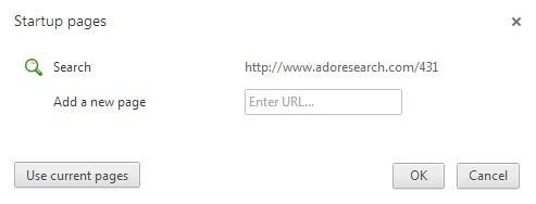 adoresearch.com homepage Google Chrome