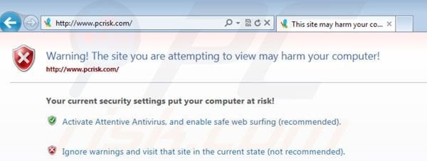 Attentive Antivirus blocking Internet browsers