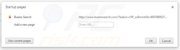 BuenoSearch homepage in Google Chrome