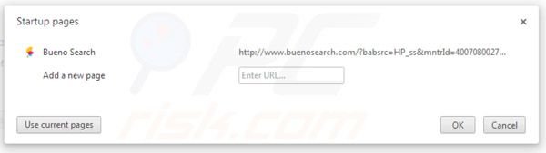 BuenoSearch homepage in Google Chrome