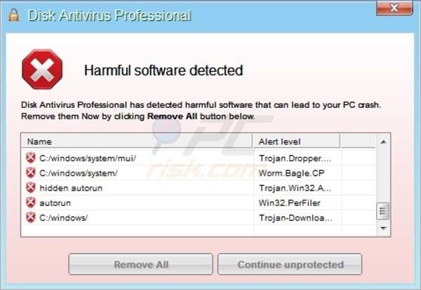 disk antivirus professional available removal