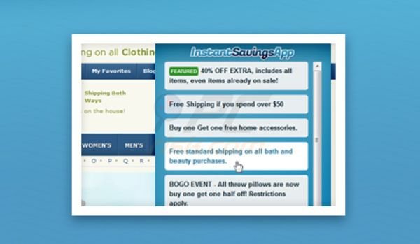 Instant Savings App adware
