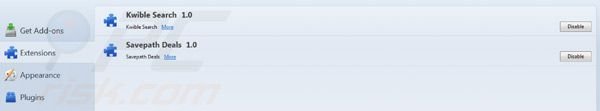 kwiblesearch.com removal from Mozilla FireFox