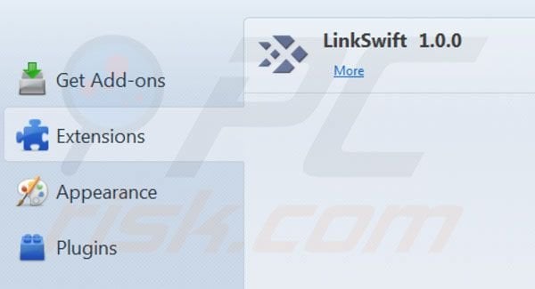 Linkswift removal from Mozilla Firefox