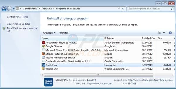 QuickShare uninstall