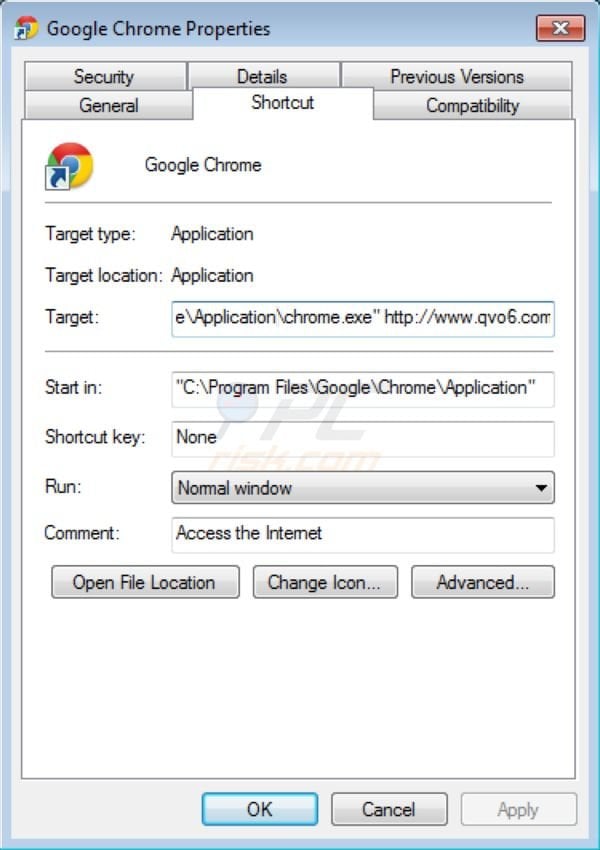 Qvo6.com browser hijacker (virus) removal from Google Chrome