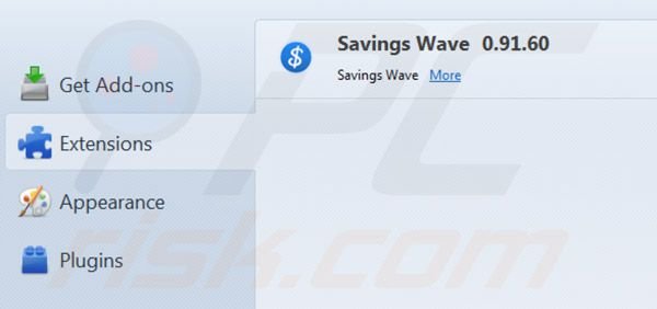 Savings Wave removal from Mozilla FireFox