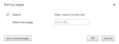 search.imesh.net o google chrome