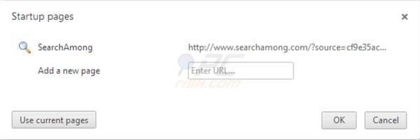 searchamong homepage Google Chrome