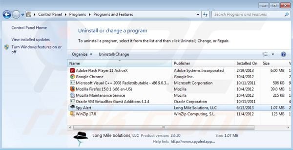 Spy Alert uninstall