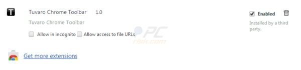 Tuvaro toolbar removal from Google Chrome