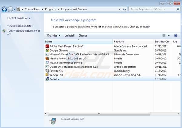 ZoomEx uninstall