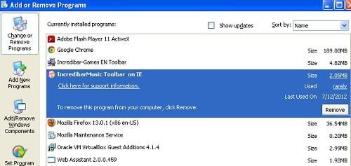 How to uninstall (remove) 'MSN games' search and toolbar (IE