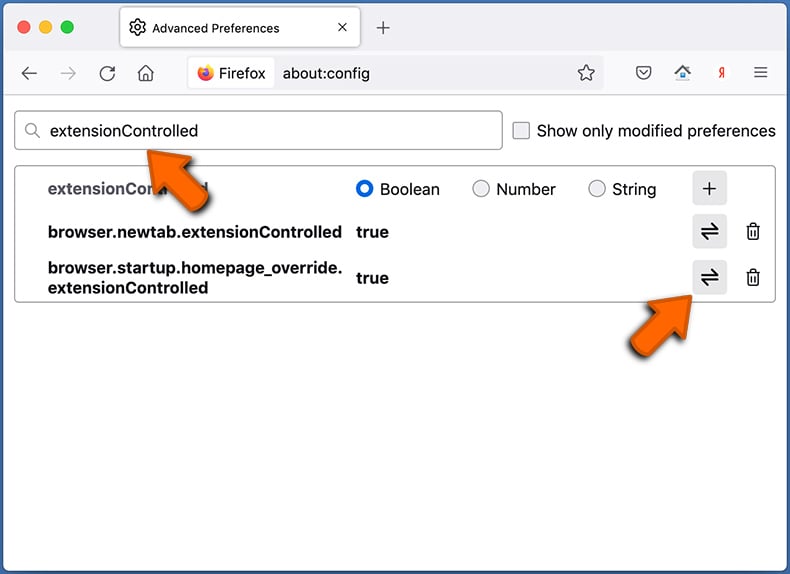 Change Mozilla Firefox default search engine - step 2