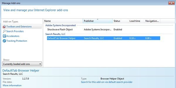 mysearchresults.com redirect Internet Explorer