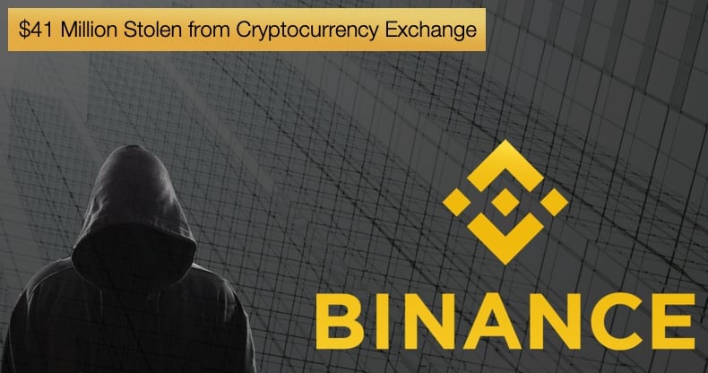 $41 million stolen from binance