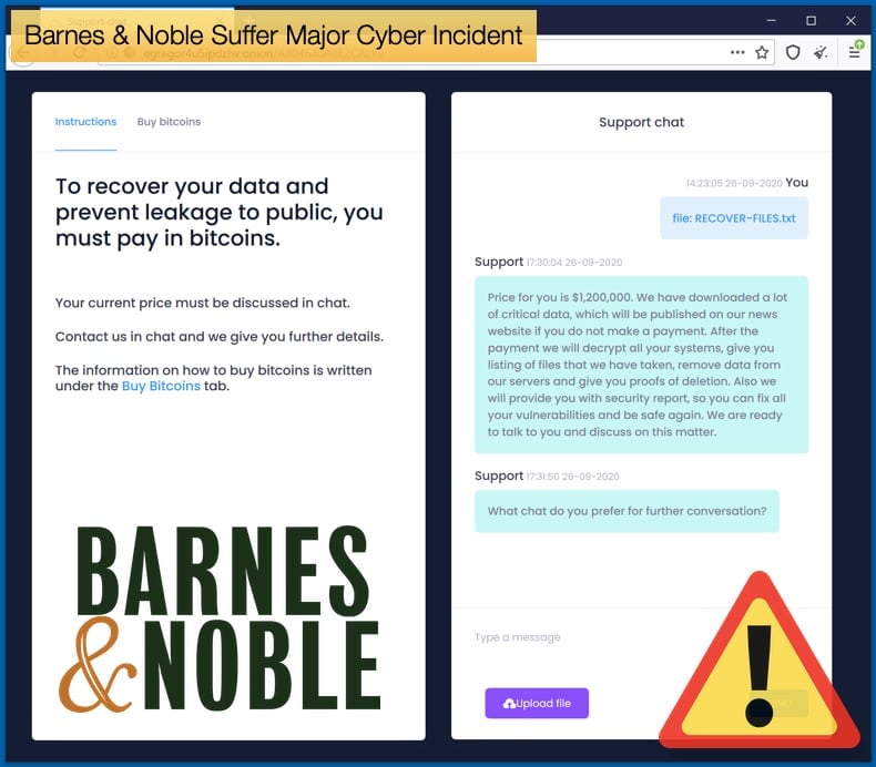 barnes and noble ransomware attack