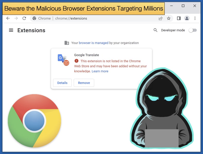 beware the malicious chrome extensions