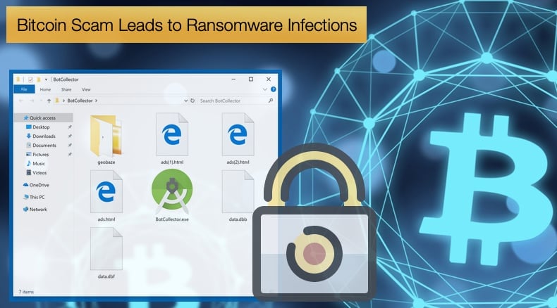 bitcoin scam leads to ransomware infections