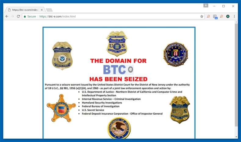 btc-e domain seized