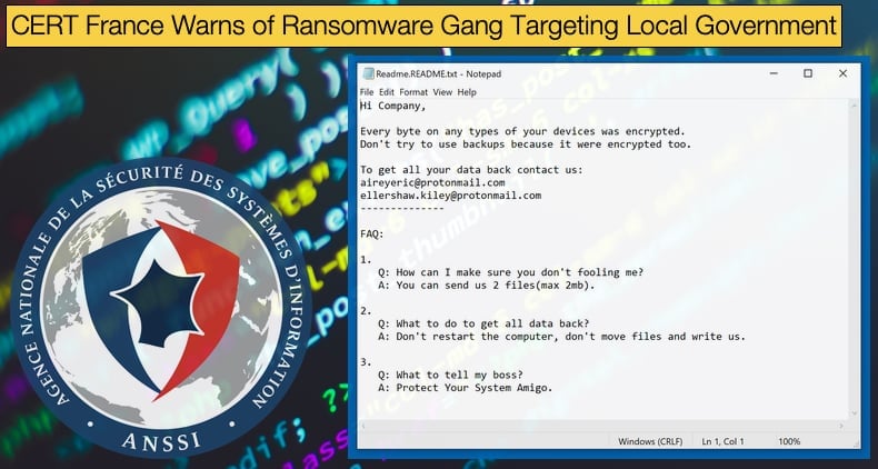 cert france warns about pysa ransomware