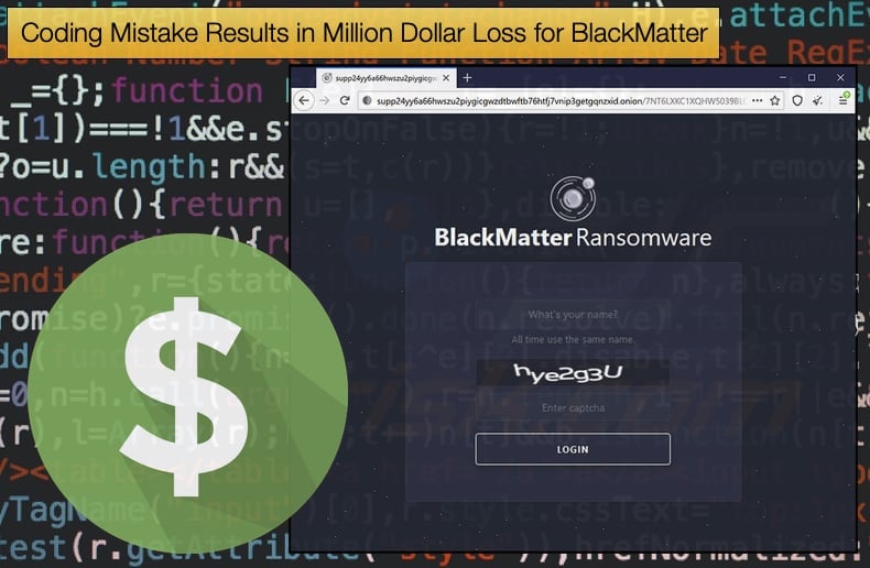 Coding Mistake Results in Million Dollar Loss for BlackMatter