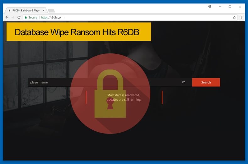 databse wipe ransom hits r6db