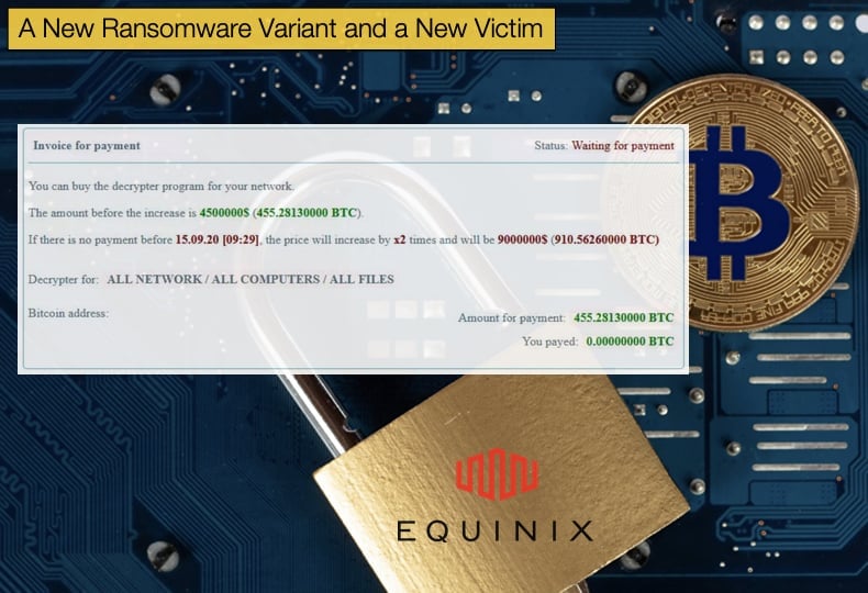 equinix netwalker ransomware