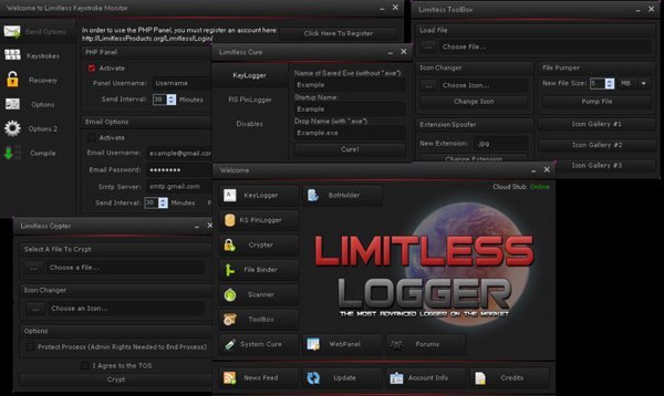 limitless keylogger