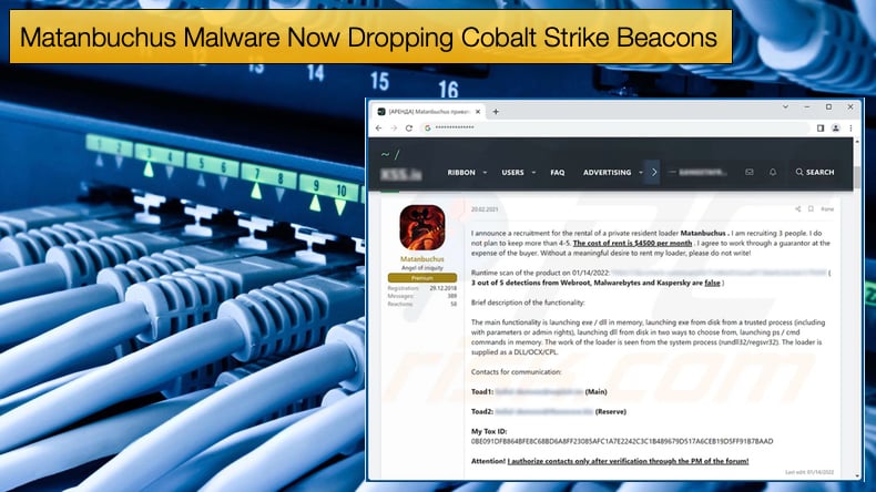 Matanbuchus Malware Now Dropping Cobalt Strike Beacons