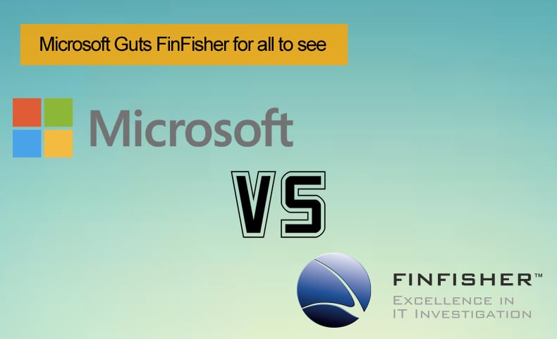 microsoft vs finfisher