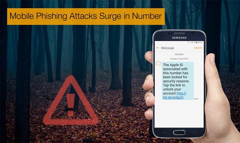 mobile phishing attacks surge in number